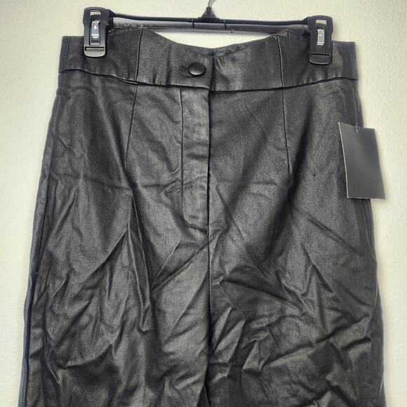 Retrofete Tally Pant in Black Faux Leather Size Large NWT - Picture 3 of 10